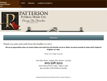 Tablet Screenshot of pattersonfuneralhome.com